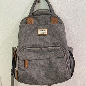 Ruvalino Gray Diaper Bag